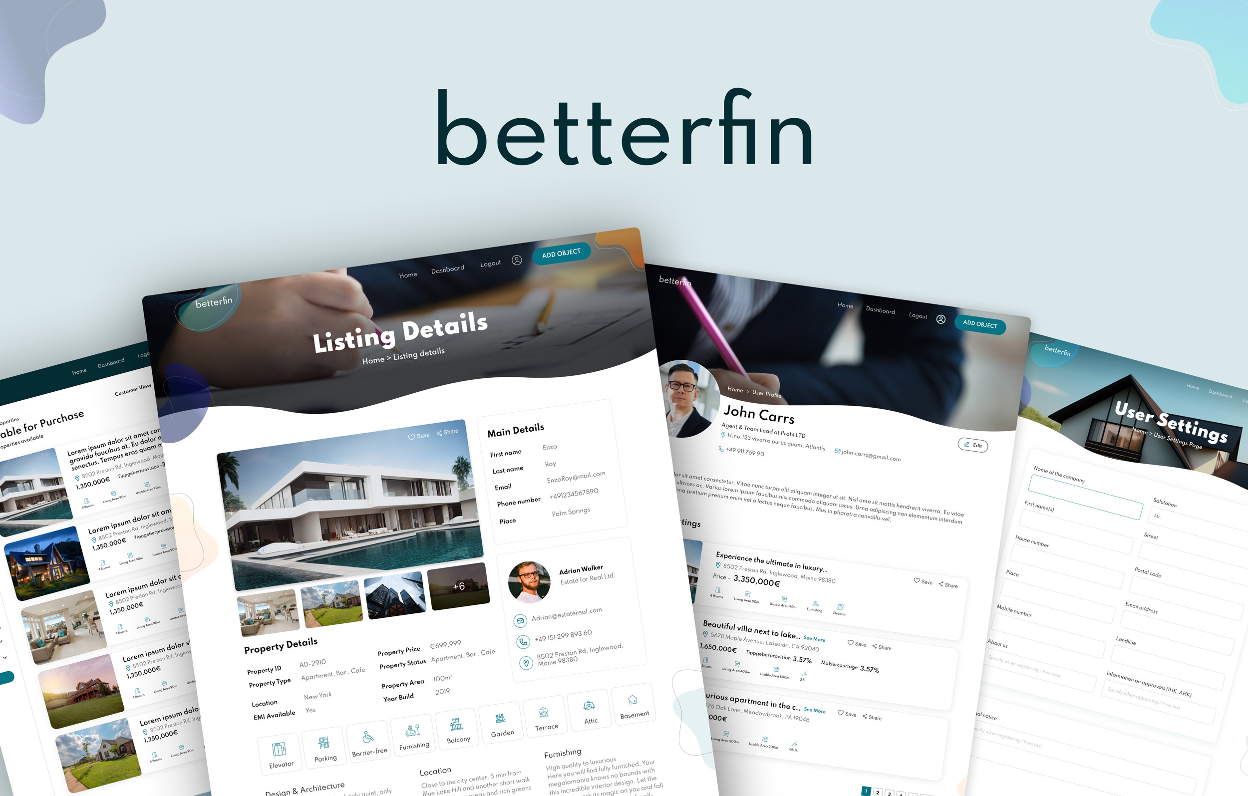 Case Study betterfin Plattform Webdesign, Webentwicklung & Branding